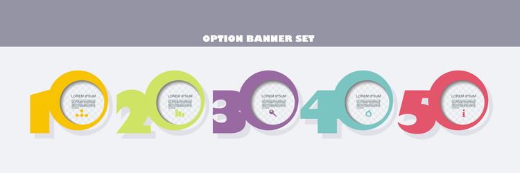 Web banners design can be used for workflow vector