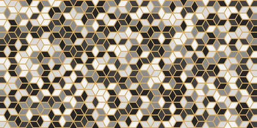 abstract geometric seamless pattern square shape vector image
