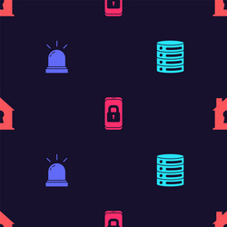 set server data web hosting motion sensor vector image