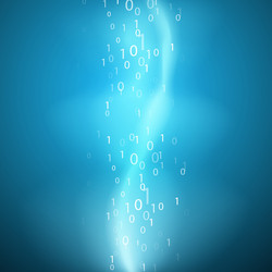 Binary Code Stream vector image