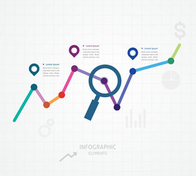 Color of web analytics information and devel vector