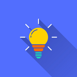 Lamp - icon for graphic and web design vector