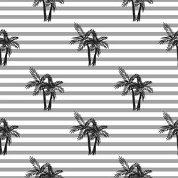 Palm Tree Seamless Stripe Pattern vector image