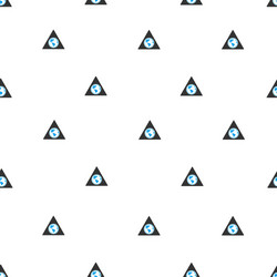 terra triangle flat seamless pattern vector image