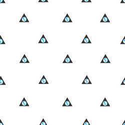 terra triangle flat seamless pattern vector