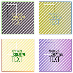 minimal geometric coverage a set of modern vector image
