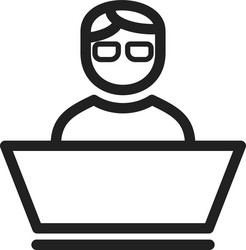 software developer vector image