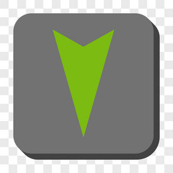 arrowhead down rounded square button vector image