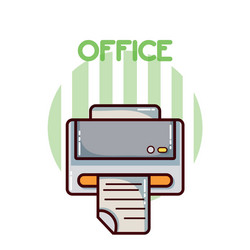 Printer office element Royalty Free Vector Image