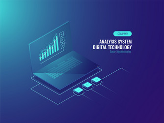Big Data Analytics Dashboard vector image