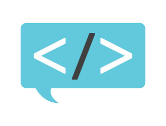 programming language vector image