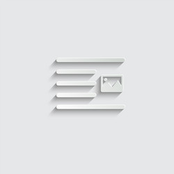 text positions icon edit alignment-page vector image