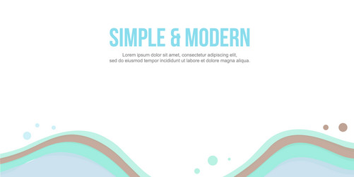 simple modern design abstract background header vector image