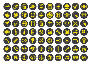 web and mobile icons set on white background vector image