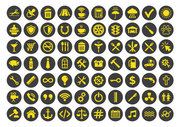 Web and mobile icons set on white background vector