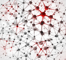 Molecular Network Background vector image