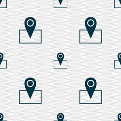 map pointer icon sign seamless abstract background vector image