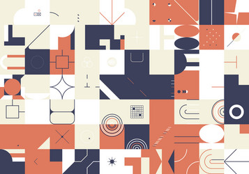 retro future abstract pattern vector image