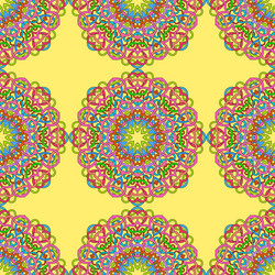 seamless pattern from abstract elements vector image
