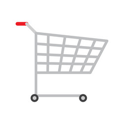 colorful icon of product trolley image vector