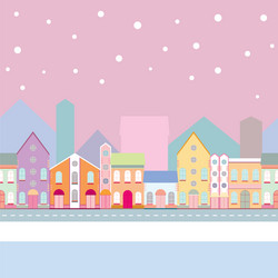 House buildings home seamless background pattern Vector Image