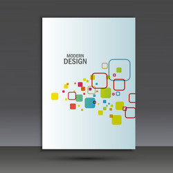 Brochure design layout template in a4 vector