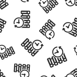 data center icon seamless pattern background vector image