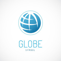 Color globe logo icon design Royalty Free Vector Image