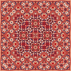 persian colored carpet Vector Image