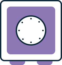 Safe with a purple color vector