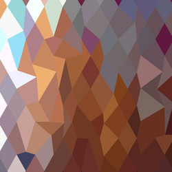 cocoa brown abstract low polygon background vector image