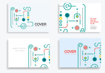 abstract color shapes background simple symbol vector image