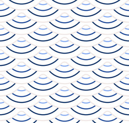 abstract geometric pattern with wavy lines vector image
