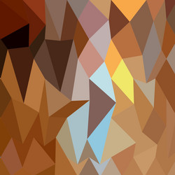 dark tangerine abstract low polygon background vector image