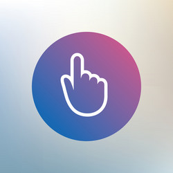 hand cursor sign icon pointer symbol vector image