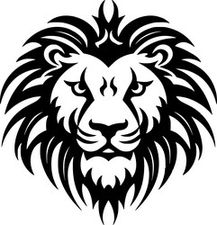 lion - minimalist and simple silhouette Vector Image