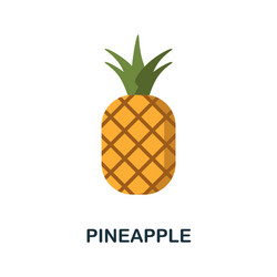 Pineapple icon simple element from fruits vector