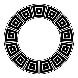 radial pattern for decorative round frame vector image