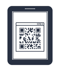 scan qr code design vector image