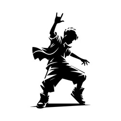 x-default dynamic dancer figure vector image