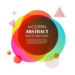 abstract red gradient geometric pattern design vector image