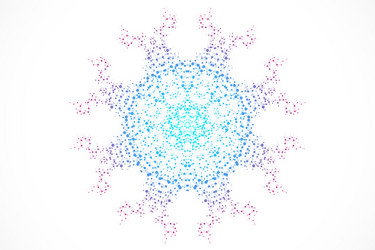 structure molecule and communication dna atom vector image
