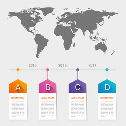 World map pointer marks icon flat web sign symbol vector