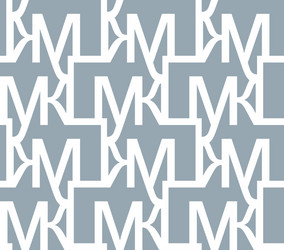 abstract seamless pattern of letters repeating vector image