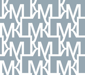 abstract seamless pattern of letters repeating vector