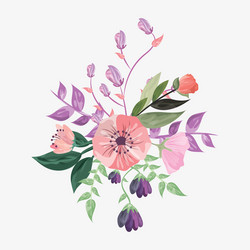 Floral Wedding Icon Vector Image