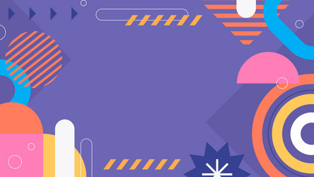 Vibrant abstract geometric background with bold Vector Image