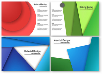 abstract modern material design in paper cut vector image