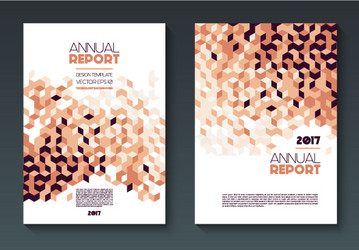 Annual report templates Royalty Free Vector Image