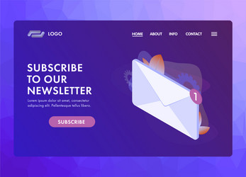 subscribe to our newsletter ui ux vector